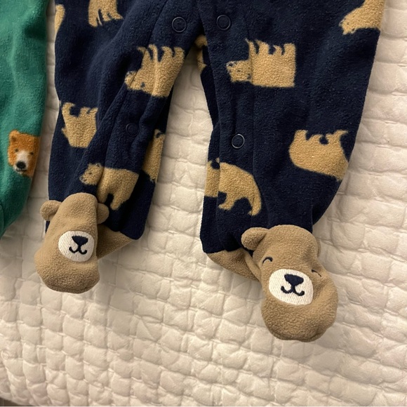 Carter’s Fleece Bear Onesies - Picture 2 of 4